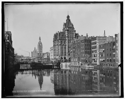 The River from Sycamore St., Milwaukee