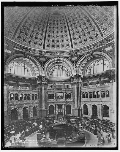 Reading Room in rotunda, Library of Congress
