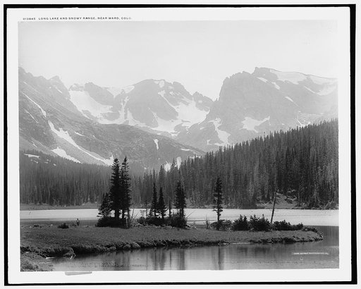 The heart of the Rockies, Long Lake & snowy range near Ward, Colo.