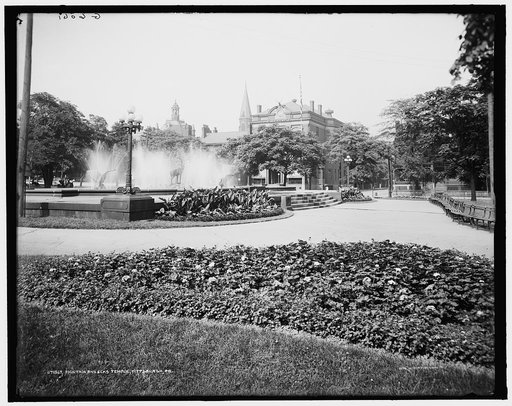 Fountain and Elks Temple, Pittsburgh, Pa.