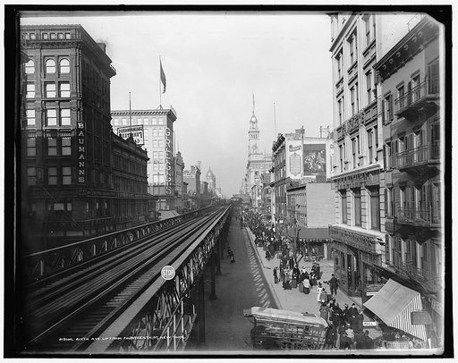 Sixth Ave. up from Fourteenth St., New York