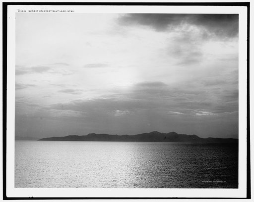 Sunset on the Great Salt Lake, Utah