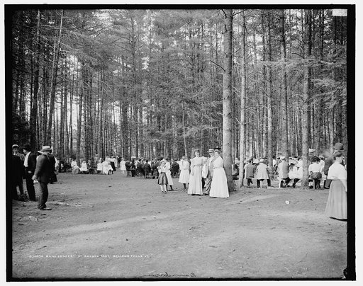 Band concert at Barber Park, Bellows Falls, Vt.
