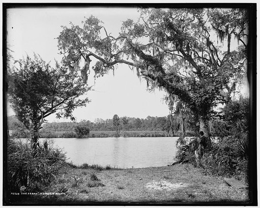 The ferry, Tomoka River