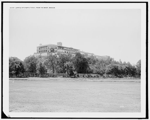 Castle of Chapultepec from the west, Mexico