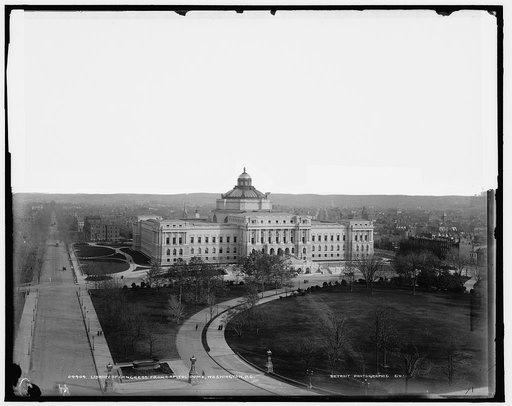 Library of Congress from Capitol dome, Washington, D.C.