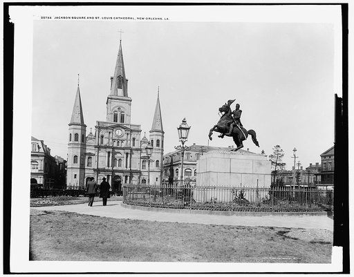 Jackson Square and St. Louis Cathedral, New Orleans, La.