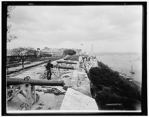 Parapet of Cabanas Castle, Havana