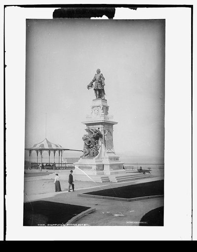 Champlain's statue, Quebec