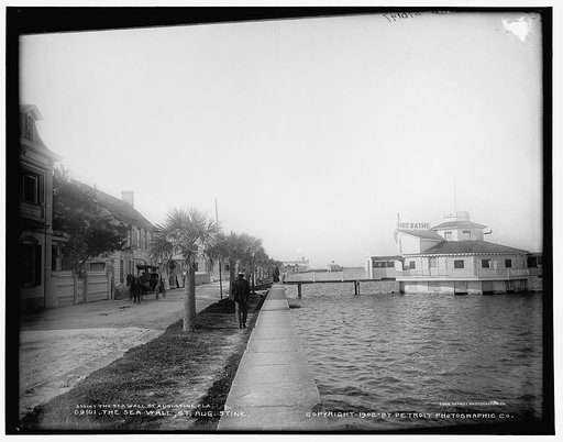 The Sea wall, St. Augustine, Fla.