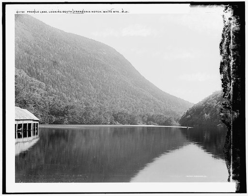 Profile Lake, looking south, Franconia Notch, White Mts., N.H.