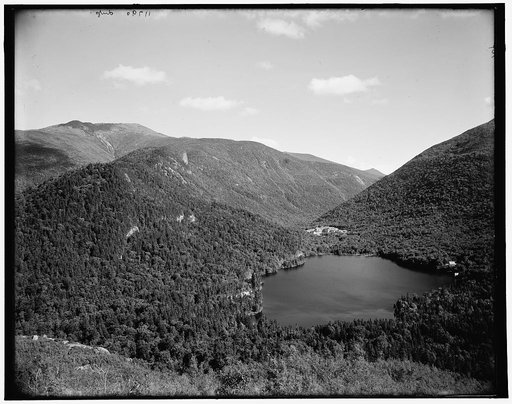 Echo Lake and Crawford Notch [i.e., Franconia Notch] from artist's bluff, White Mountains