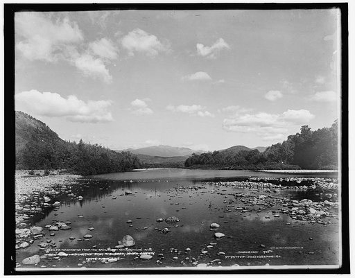 Mt. Washington from the Saco, North Conway, White Mts.