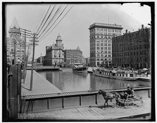 Erie Canal at Salina St., Syracuse, N.Y.