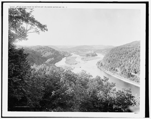 Up the river from the water gap, Delaware Water Gap, Pa.