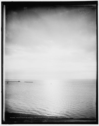 Moonlight on Little Traverse Bay, Petoskey