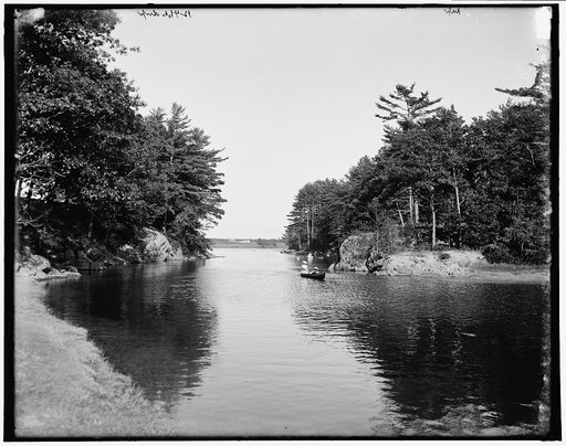 Picnic rocks, Kennebunk River, Kennebunkport, Maine