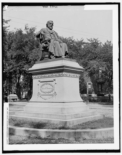 Longfellow's statue, Portland, Me.