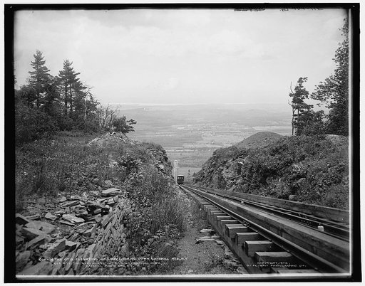 The Otis Elevating Railway, looking down, Catskill Mts., N.Y.