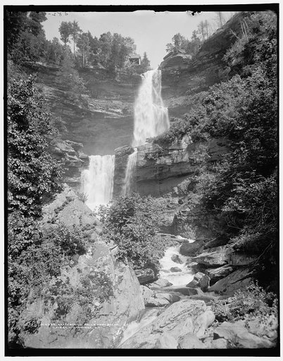 Kaaterskill Falls from below, Catskill Mountains, N.Y.