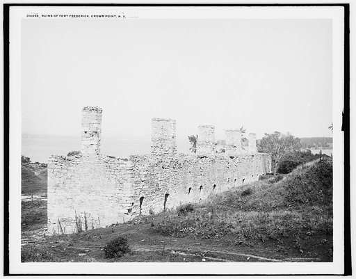 Ruins of Fort Crown Point, a British fort on Lake Champlain, Crown Point, New York