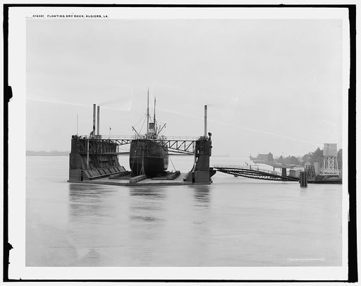 Floating dry dock, Algiers, La.
