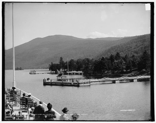 Boat landings, Hundred Island House and Pearl Point, Lake George