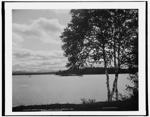 Upper Saranac Lake from Saranac Inn, Adirondack Mountains