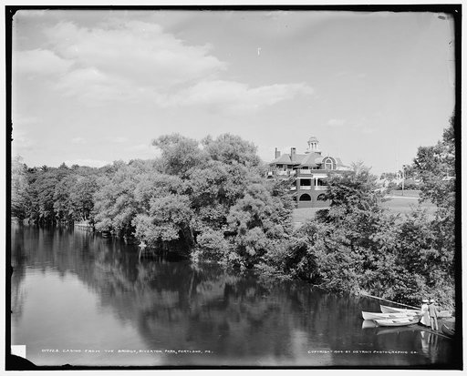 Casino from the bridge, Riverton Park, Portland, Me.