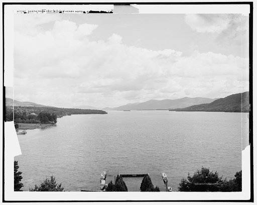 North from Fort William Henry Hotel, Lake George, N.Y.