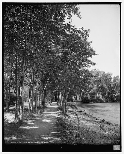 Shore path at Hulett's, Lake George, N.Y.