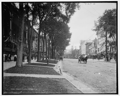 Broadway looking north, Saratoga, N.Y.