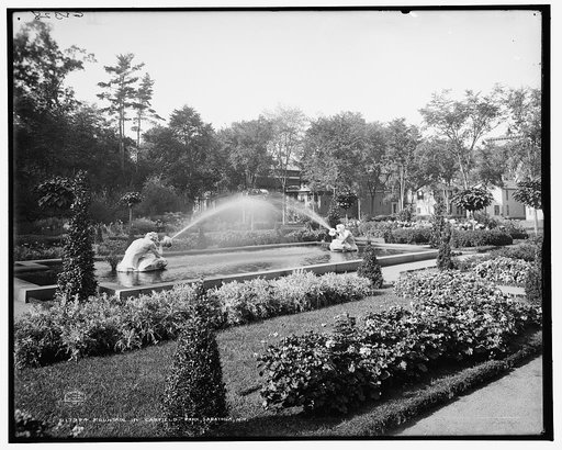 Fountain in Canfield [i.e. Congress Spring] Park, Saratoga, N.Y.