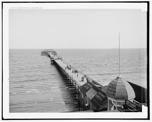Ocean pier, Old Orchard, Me.