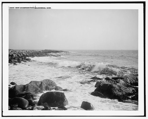 Surf at Eastern Point, Gloucester, Mass.