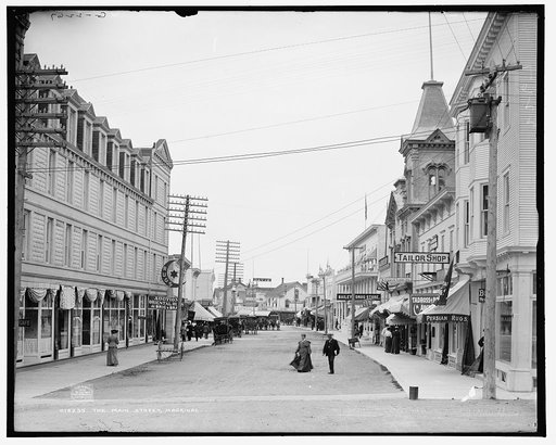 The Main street, Mackinac
