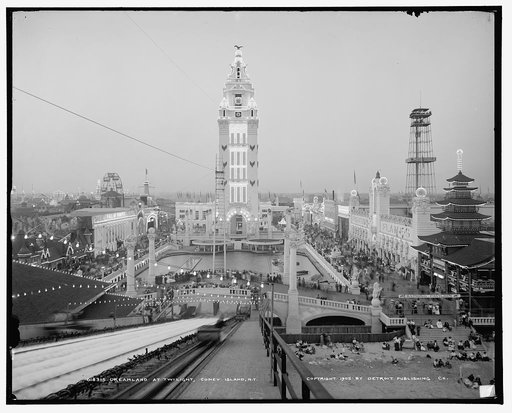 Dreamland at twilight, Coney Island, N.Y.