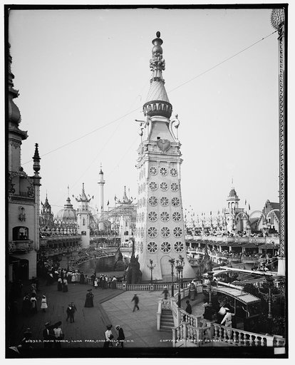 Main tower, Luna Park, Coney Island, N.Y.