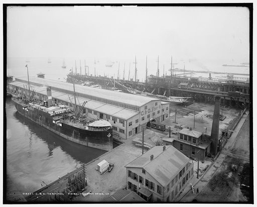 C. & O. terminal piers, Newport News, Va.