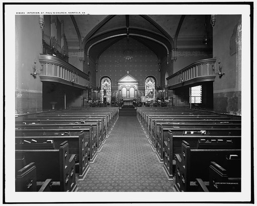 Interior, St. Paul's Church, Norfolk, Va.