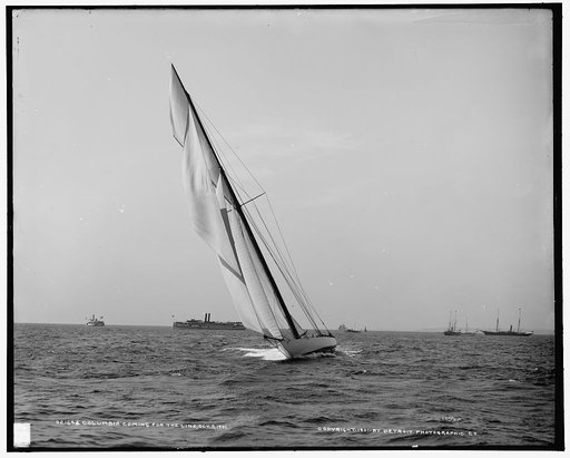 Columbia coming for the line, Oct. 3, 1901