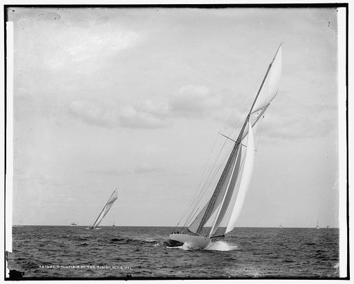 Columbia at the finish, Oct. 3, 1901