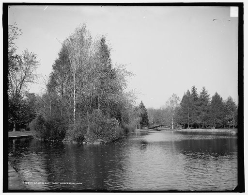 Lake in Elm Park, Worcester, Mass.