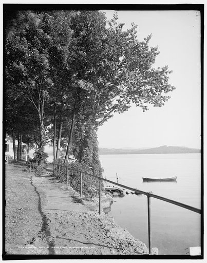 Shore path at Weirs, Lake Winnipesaukee, N.H.