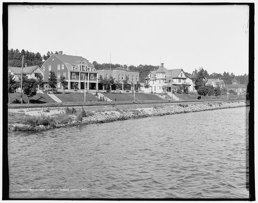 Bay St. from the dock, Harbor Springs, Mich.