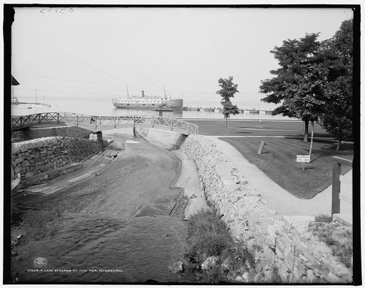 A Lake steamer at the pier, Petoskey, Mich.