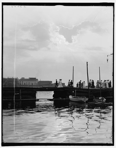 Going to the night boat, Petoskey, Mich.