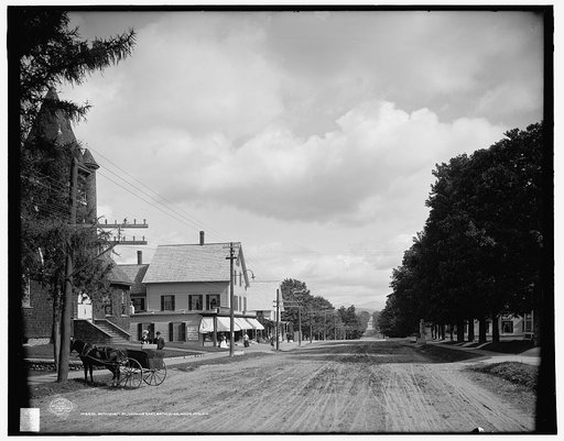 Bethlehem St., looking east, Bethlehem, White Mts., N.H.