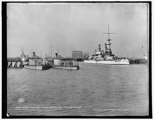 League Island Navy Yard, U.S.S. Iowa and monitors, Philadelphia
