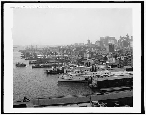 River front from the Brooklyn Bridge, New York, N.Y.
